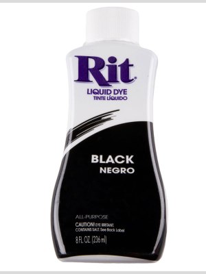 Rit All-Purpose Liquid Fabric Dye – Black – 8oz Bottle Rit All-Purpose Liquid Fabric Dye – Black – 8oz Bottle