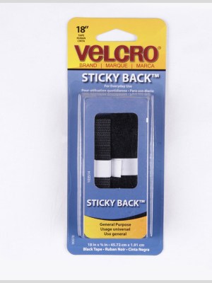 VELCRO® Black Sticky Back Fastener – 18″ x 3/4″ VELCRO® Black Sticky Back Fastener – 18″ x 3/4″
