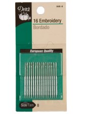 Dritz Embroidery Hand Needles Size 7 – 16ct Dritz Embroidery Hand Needles Size 7 – 16ct