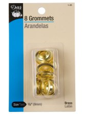 Dritz Brass Grommets Size 3/8″ – 8ct Dritz Brass Grommets Size 3/8″ – 8ct