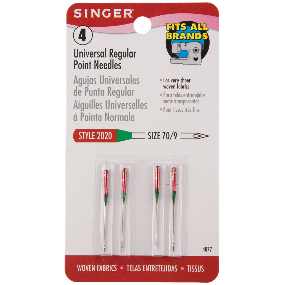 Singer Universal Regular Point Machine Needles Size 70/9 Singer Universal Regular Point Machine Needles Size 70/9