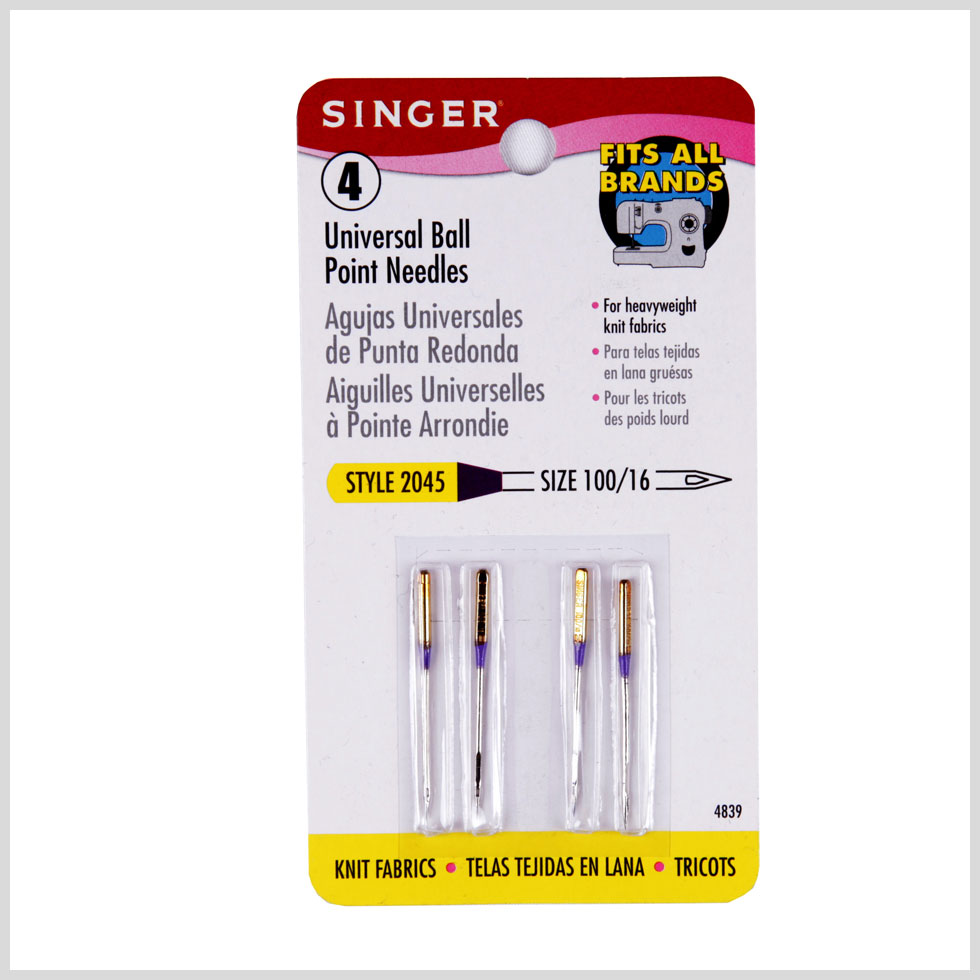 Singer Ballpoint Machine Needles Size 100/16 Singer Ballpoint Machine Needles Size 100/16