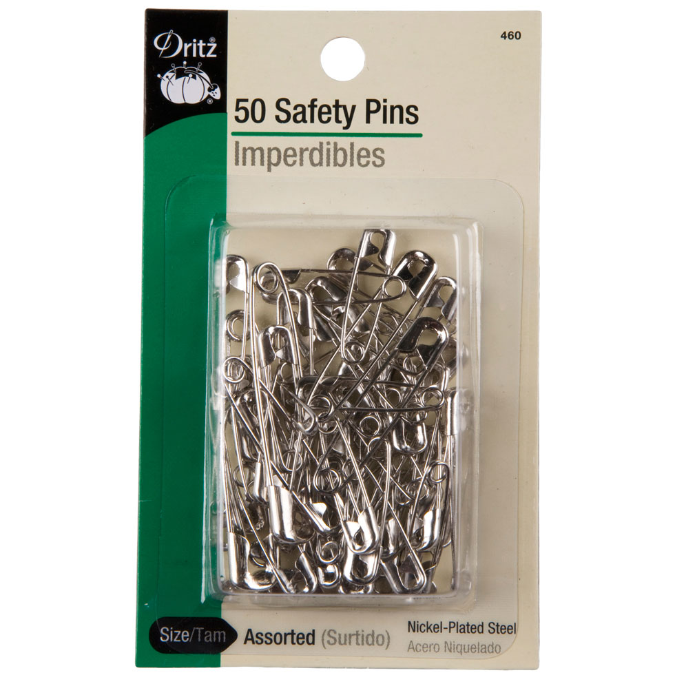 Dritz Assorted Size 00, 1, 2 & 3 Safety Pins – 50ct Dritz Assorted Size 00, 1, 2 & 3 Safety Pins – 50ct