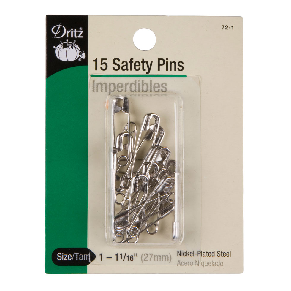 Dritz Safety Pins Size 1-1 1/16″ – 15ct Dritz Safety Pins Size 1-1 1/16″ – 15ct