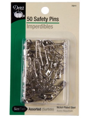 Dritz Assorted Size 1 & 2 Safety Pins – 50ct Dritz Assorted Size 1 & 2 Safety Pins – 50ct