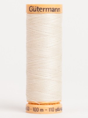 Gutermann Cotton Thread 100m – 1320 Cream Gutermann Cotton Thread 100m – 1320 Cream