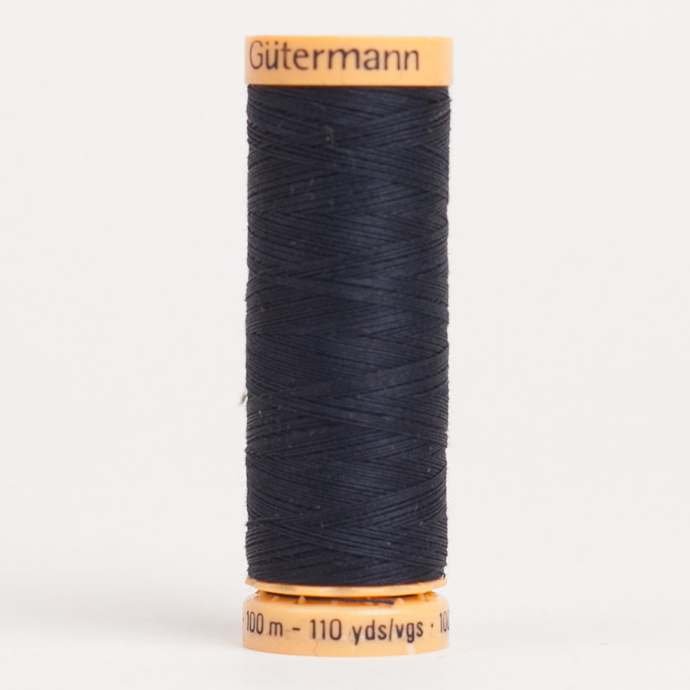 Gutermann Cotton Thread 100m – 6210 Dark Navy Gutermann Cotton Thread 100m – 6210 Dark Navy