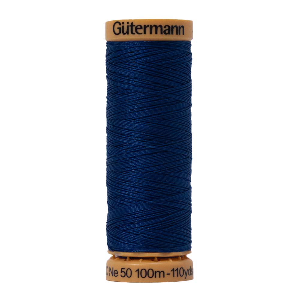 Gutermann Natural Cotton Thread 100m – 6700 Sapphire Gutermann Natural Cotton Thread 100m – 6700 Sapphire
