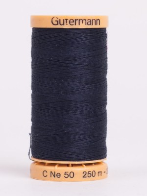 Gutermann Natural Cotton Thread 250m – 6210 Charcoal Navy Gutermann Natural Cotton Thread 250m – 6210 Charcoal Navy