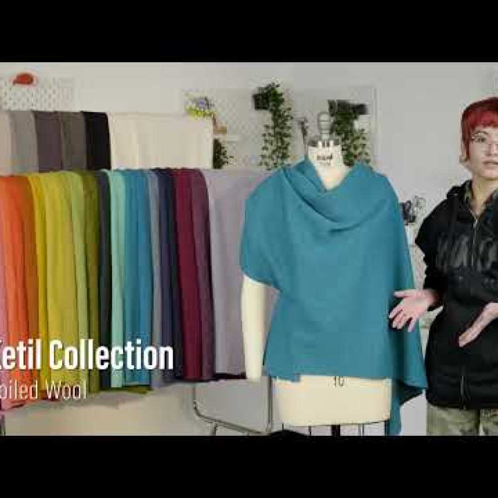 Boiled Wool Coating Fabric – Whisper White – Ketil Collection Boiled Wool Coating Fabric – Whisper White – Ketil Collection