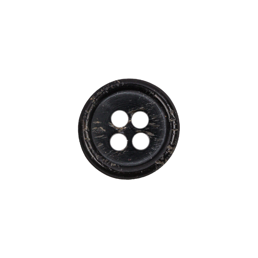 Black Horn Button – 24L/15mm Black Horn Button – 24L/15mm