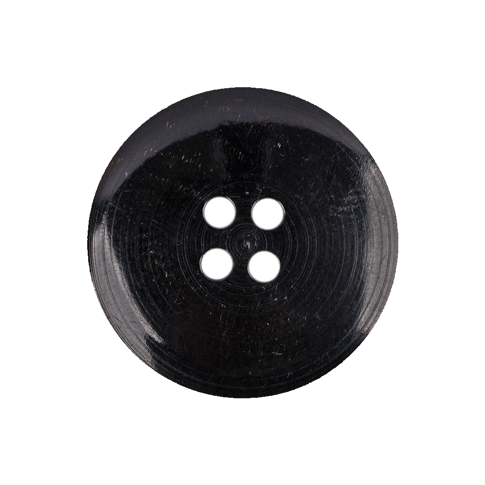 Black Horn Button – 40L/25.5mm Black Horn Button – 40L/25.5mm