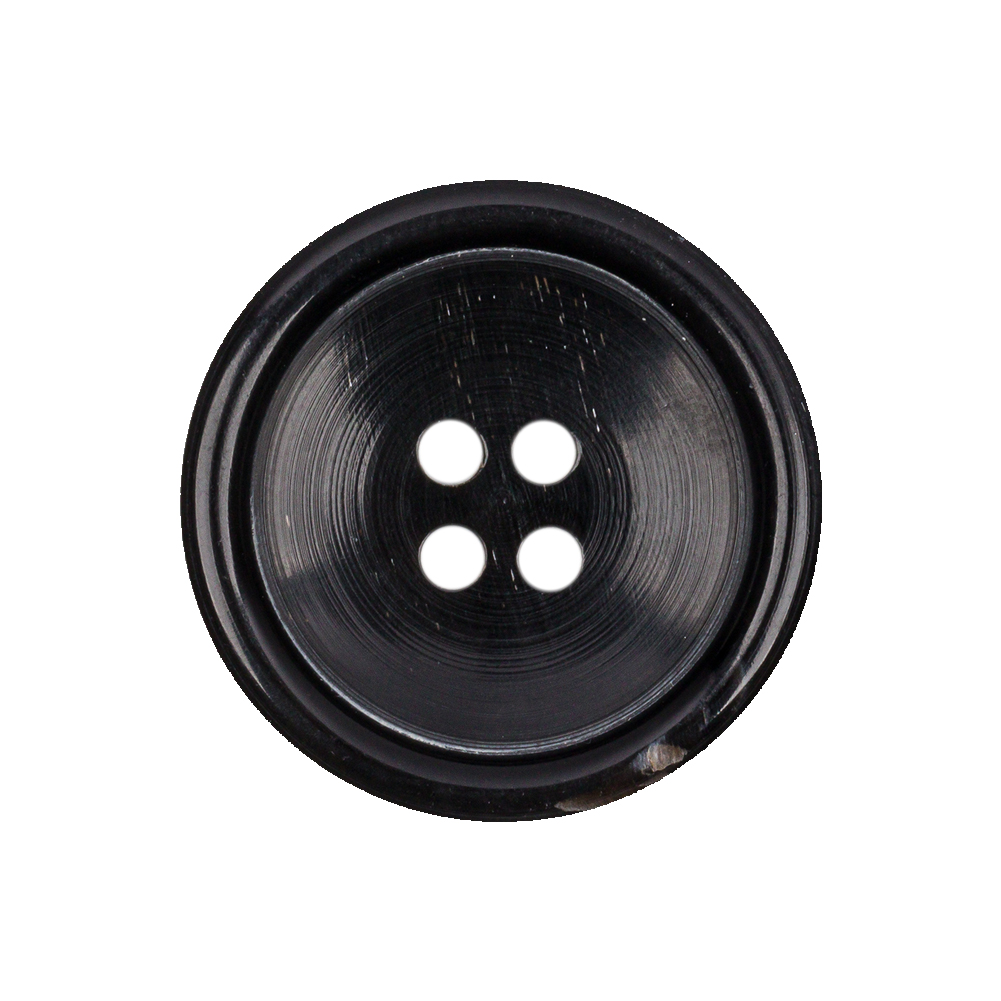 Black Horn Button – 40L/25.5mm Black Horn Button – 40L/25.5mm