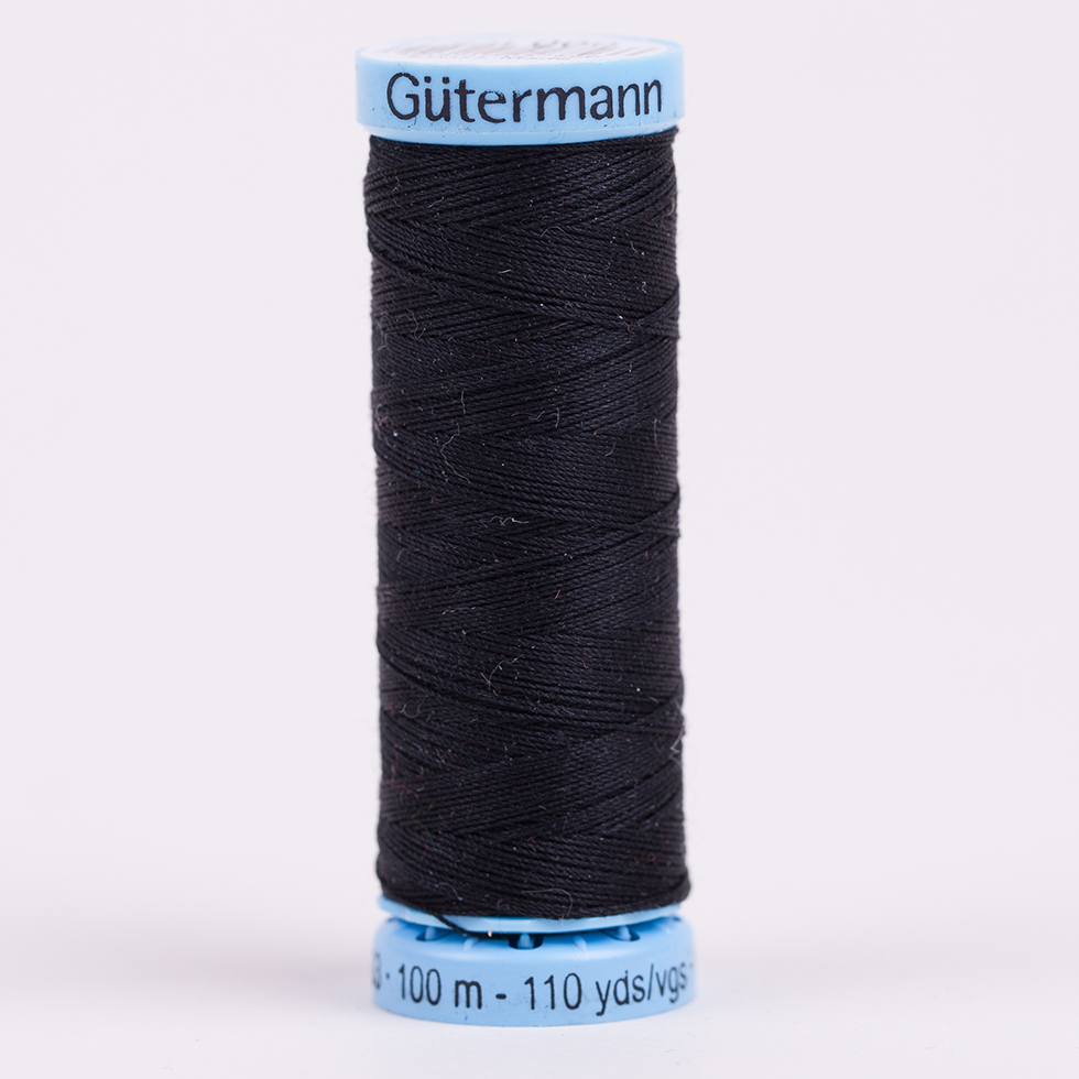 Gutermann Silk Thread 100m – 000 Black Gutermann Silk Thread 100m – 000 Black