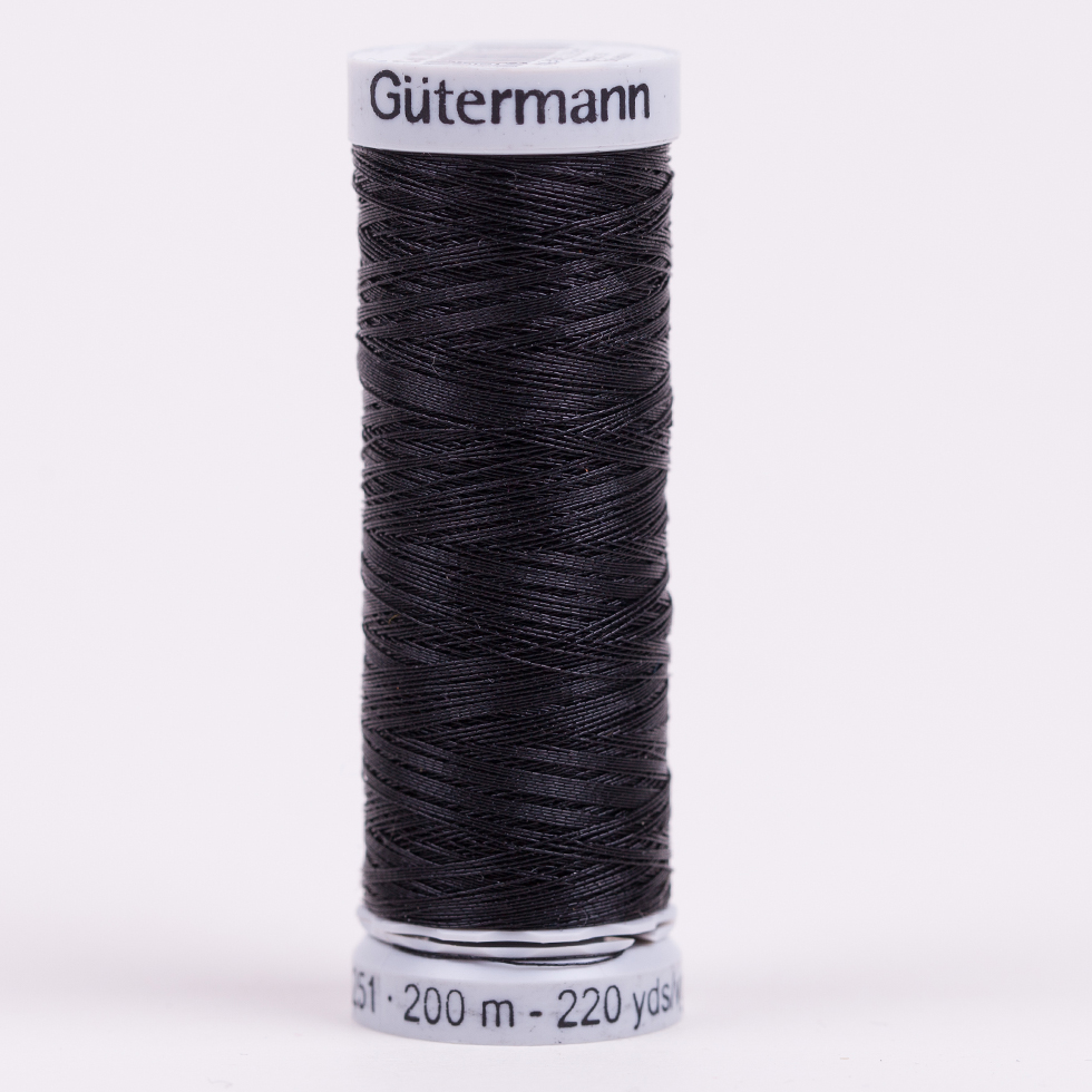Gutermann Metallic Thread 200m – 1000 Black Gutermann Metallic Thread 200m – 1000 Black