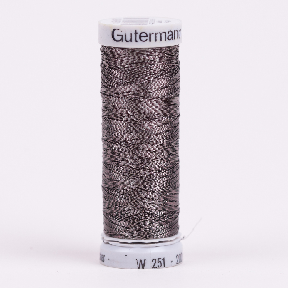 Gutermann Metallic Thread 200m – 9360 Gunmetal Gutermann Metallic Thread 200m – 9360 Gunmetal