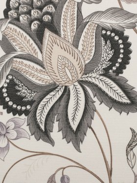 Gray Floral Cotton Blend Gray Floral Cotton Blend