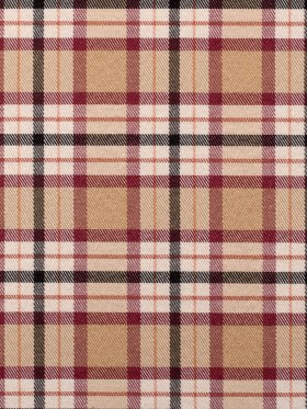 Beige Plaid Cotton Blend Beige Plaid Cotton Blend