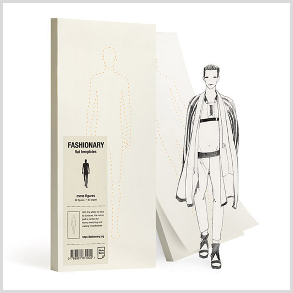 Fashionary Men’s Figures Memo Pad Fashionary Men’s Figures Memo Pad