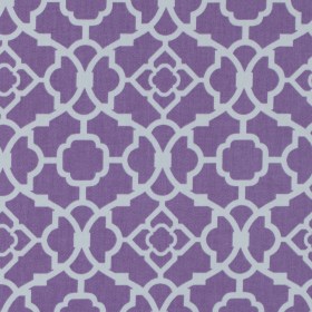 Violet Lattice Printed Cotton Twill Violet Lattice Printed Cotton Twill
