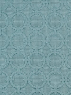 Turquoise Geometric Embroidered Cotton-Poly Woven Turquoise Geometric Embroidered Cotton-Poly Woven