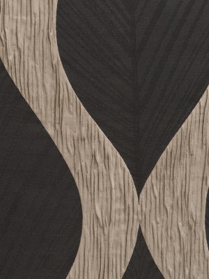 Ebony Bold Leaves Polyester Ebony Bold Leaves Polyester