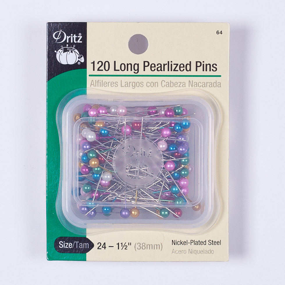 Dritz Long Pearlized Pins - 120ct