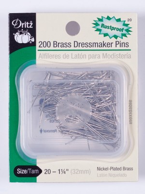Dritz Brass Dressmaker Pins – 200ct Dritz Brass Dressmaker Pins – 200ct