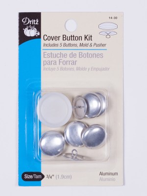 Dritz Cover Button Kit 3/4″ Al Dritz Cover Button Kit 3/4″ Al