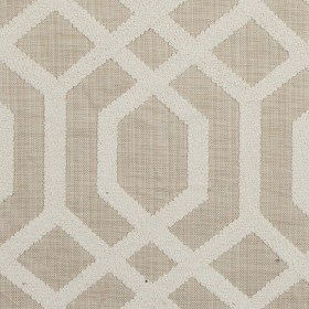 Natural Polyester Woven with a Geometric Faux-Chenille Design Natural Polyester Woven with a Geometric Faux-Chenille Design