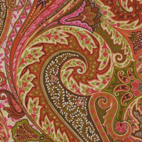 Turmeric Jaipur Paisley Linen Woven Turmeric Jaipur Paisley Linen Woven