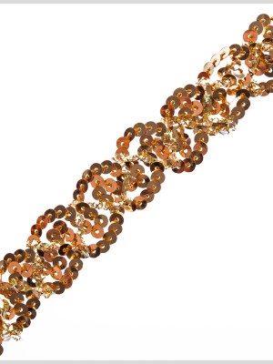 0.5″ Gold Braided Sequin Trim 0.5″ Gold Braided Sequin Trim