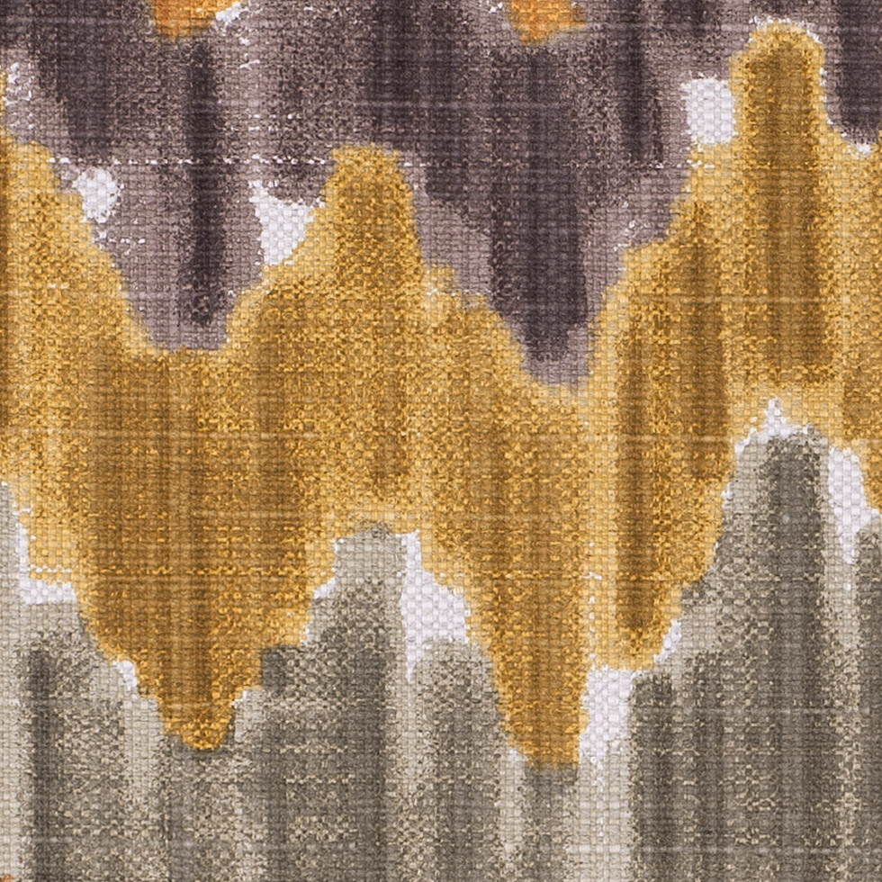 Orange/Green Flamestitch Cotton-Blend Woven Orange/Green Flamestitch Cotton-Blend Woven