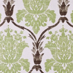 Green/Brown Grand Floral Print Cotton-Blend Woven Green/Brown Grand Floral Print Cotton-Blend Woven