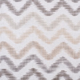 Beige Zig Zag Ikat Cotton-Blend Beige Zig Zag Ikat Cotton-Blend