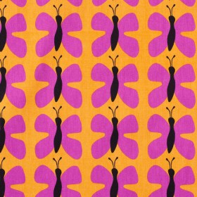 Swedish Pink and Orange Small Butterflies Cotton Swedish Pink and Orange Small Butterflies Cotton