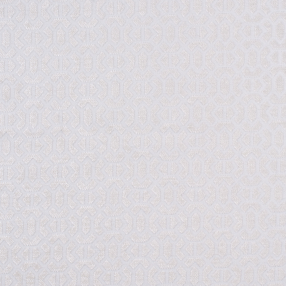 Ivory Chenille Geometric Poly Ivory Chenille Geometric Poly