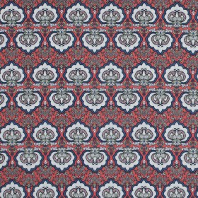 Emberglow/Blue/Green Printed Stretch Cotton Sateen Emberglow/Blue/Green Printed Stretch Cotton Sateen