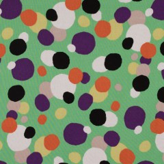 Cotton Voile – Green and Multicolor Circles Cotton Voile – Green and Multicolor Circles