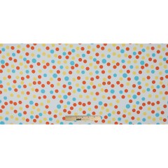 Orange/Blue/Yellow Polka Dots Printed Cotton Poplin Orange/Blue/Yellow Polka Dots Printed Cotton Poplin