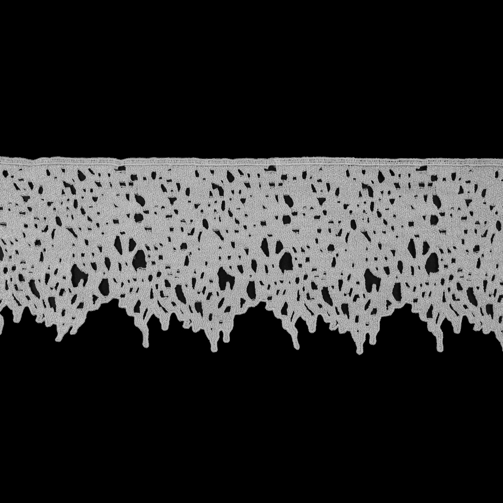 Metallic White Lace Trim – 5″ Metallic White Lace Trim – 5″