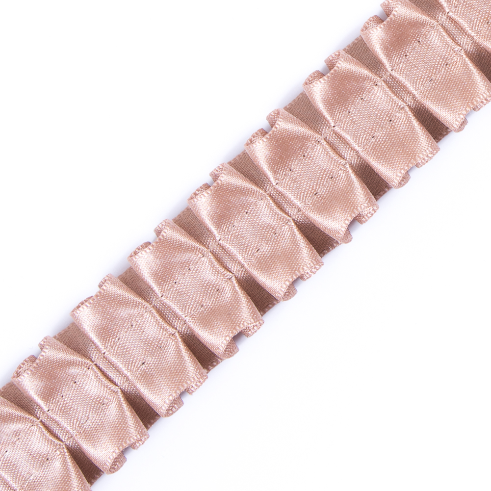 Italian Champagne Box Pleated Trimming - 1"