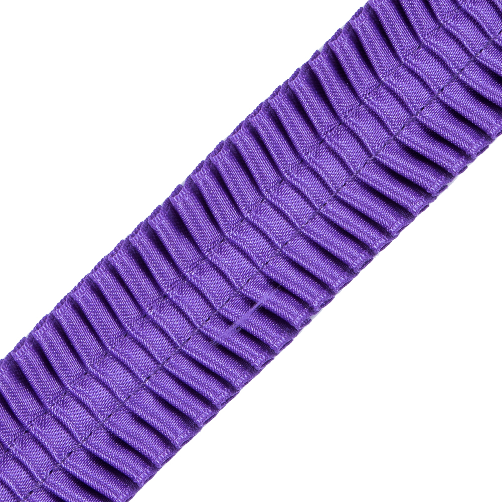 Italian Purple Deep Knife Pleated Trimming - 1"
