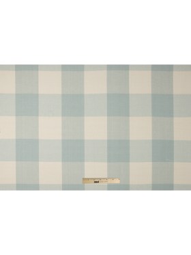 Spa Blue Buffalo Checked Cotton Woven Spa Blue Buffalo Checked Cotton Woven