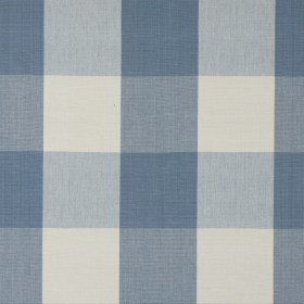 Soft Blue Buffalo Checked Cotton Woven Soft Blue Buffalo Checked Cotton Woven