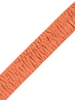 Italian Peach Ruched Stretch Wool Trimming – 1.5″ Italian Peach Ruched Stretch Wool Trimming – 1.5″