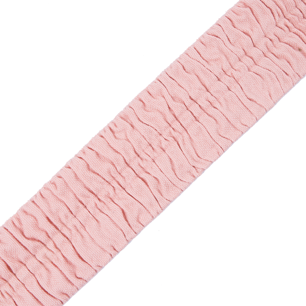 Italian Blush Ruched Stretch Wool Trimming – 2.375″ Italian Blush Ruched Stretch Wool Trimming – 2.375″