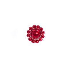 Italian Red Rhinestone Shank Back Button – 14L/9mm Italian Red Rhinestone Shank Back Button – 14L/9mm