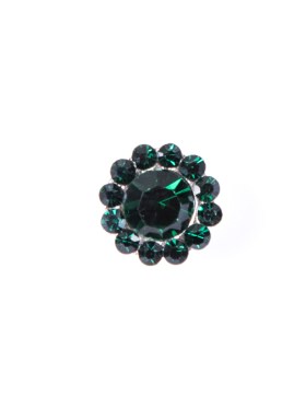 Italian Emerald Rhinestone Shank Back Button – 14L/9mm Italian Emerald Rhinestone Shank Back Button – 14L/9mm