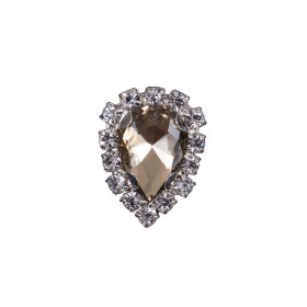 Italian Champagne Teardrop Rhinestone Button – 32L/20mm Italian Champagne Teardrop Rhinestone Button – 32L/20mm